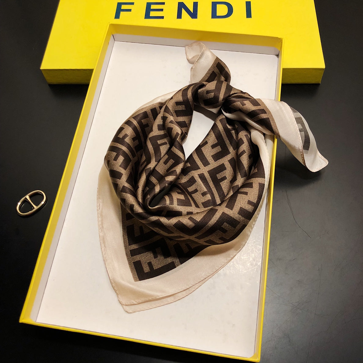 Vibrant Tones, Timeless Design: Trendy Silk Scarf That Blends with Any Wardrobe