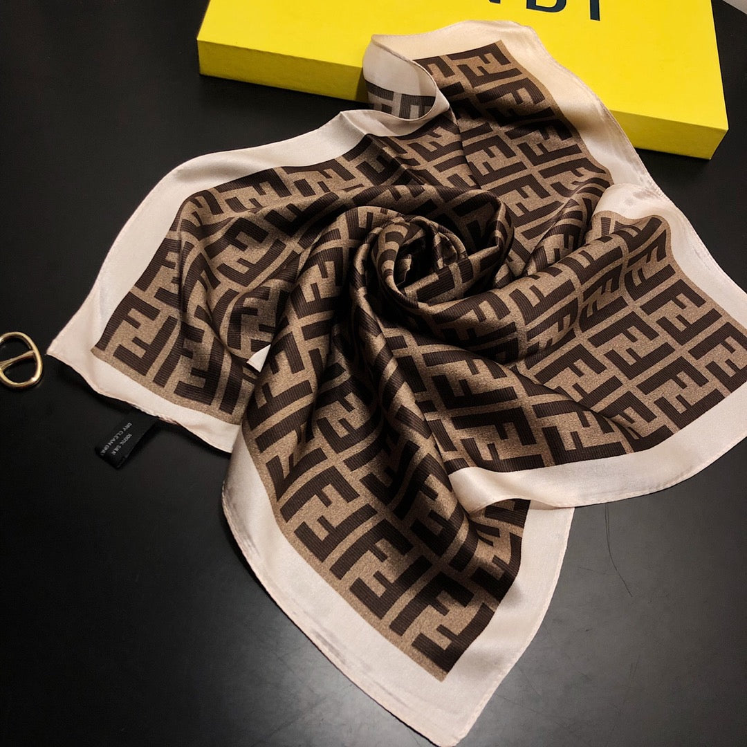 Vibrant Tones, Timeless Design: Trendy Silk Scarf That Blends with Any Wardrobe