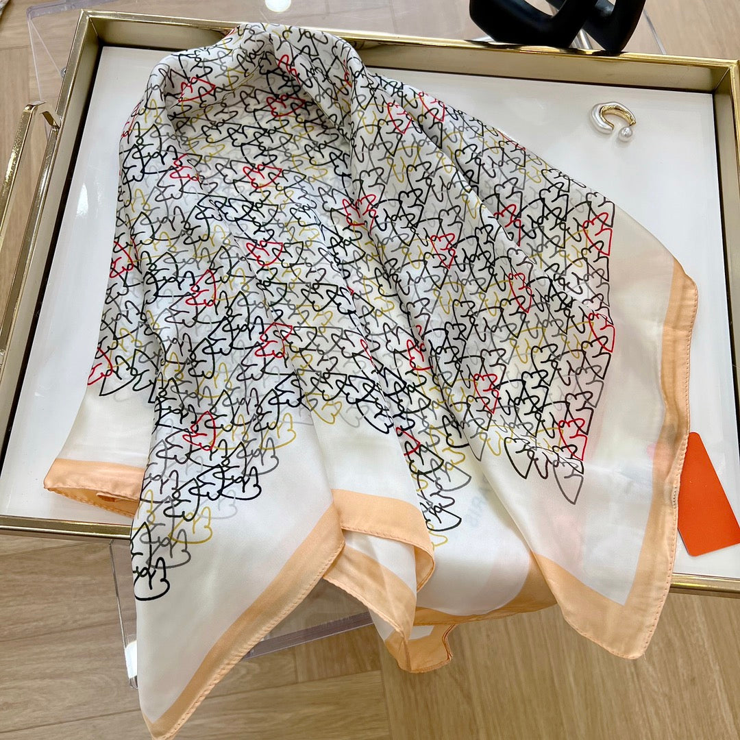From Desk to Dinner: (All-Match) Fashion Silk Scarf for Seamless Style Shifts