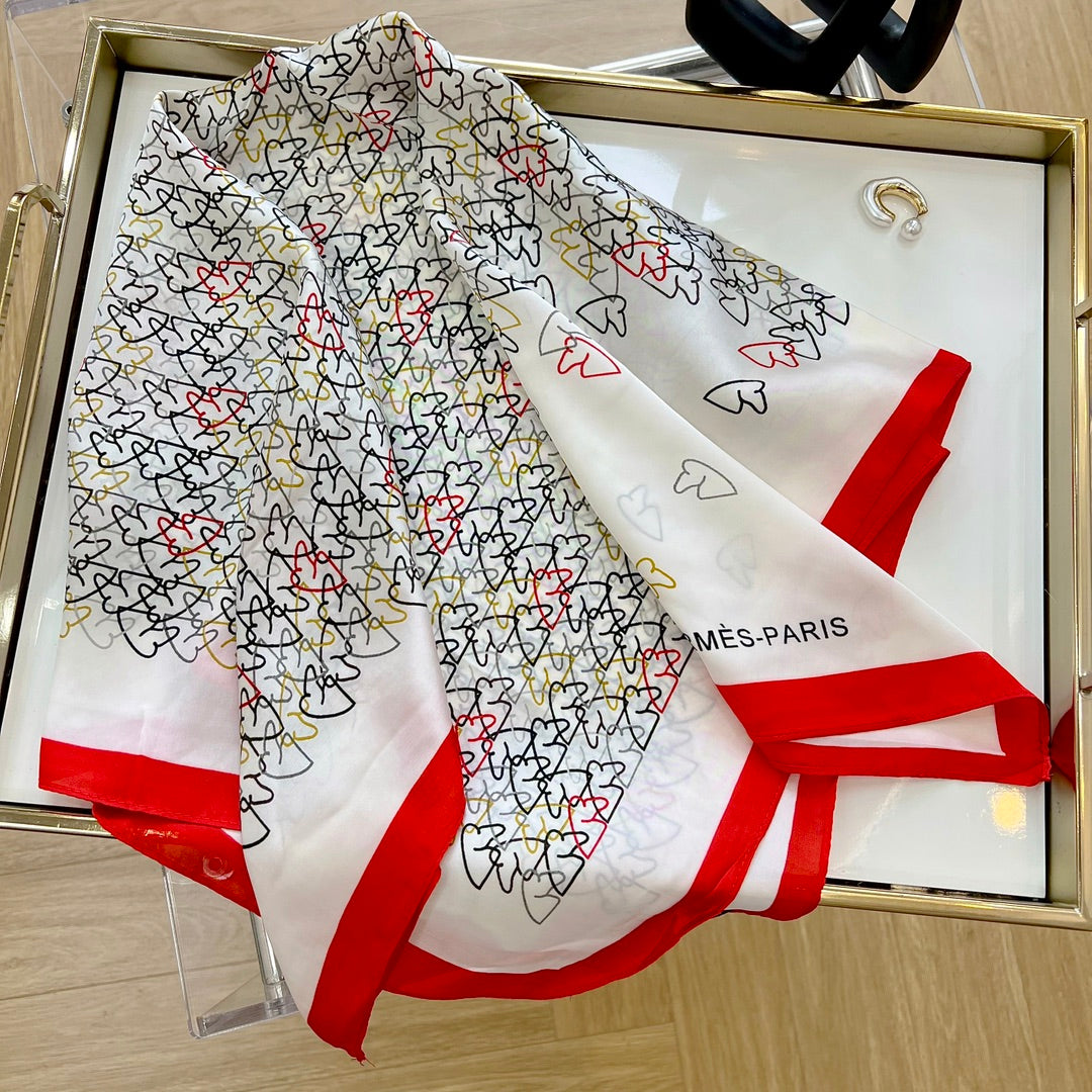 From Desk to Dinner: (All-Match) Fashion Silk Scarf for Seamless Style Shifts