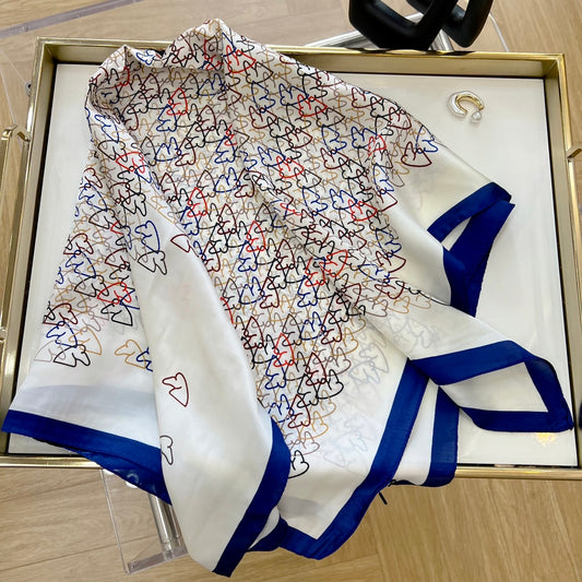 From Desk to Dinner:  (All-Match) Fashion Silk Scarf for Seamless Style Shifts