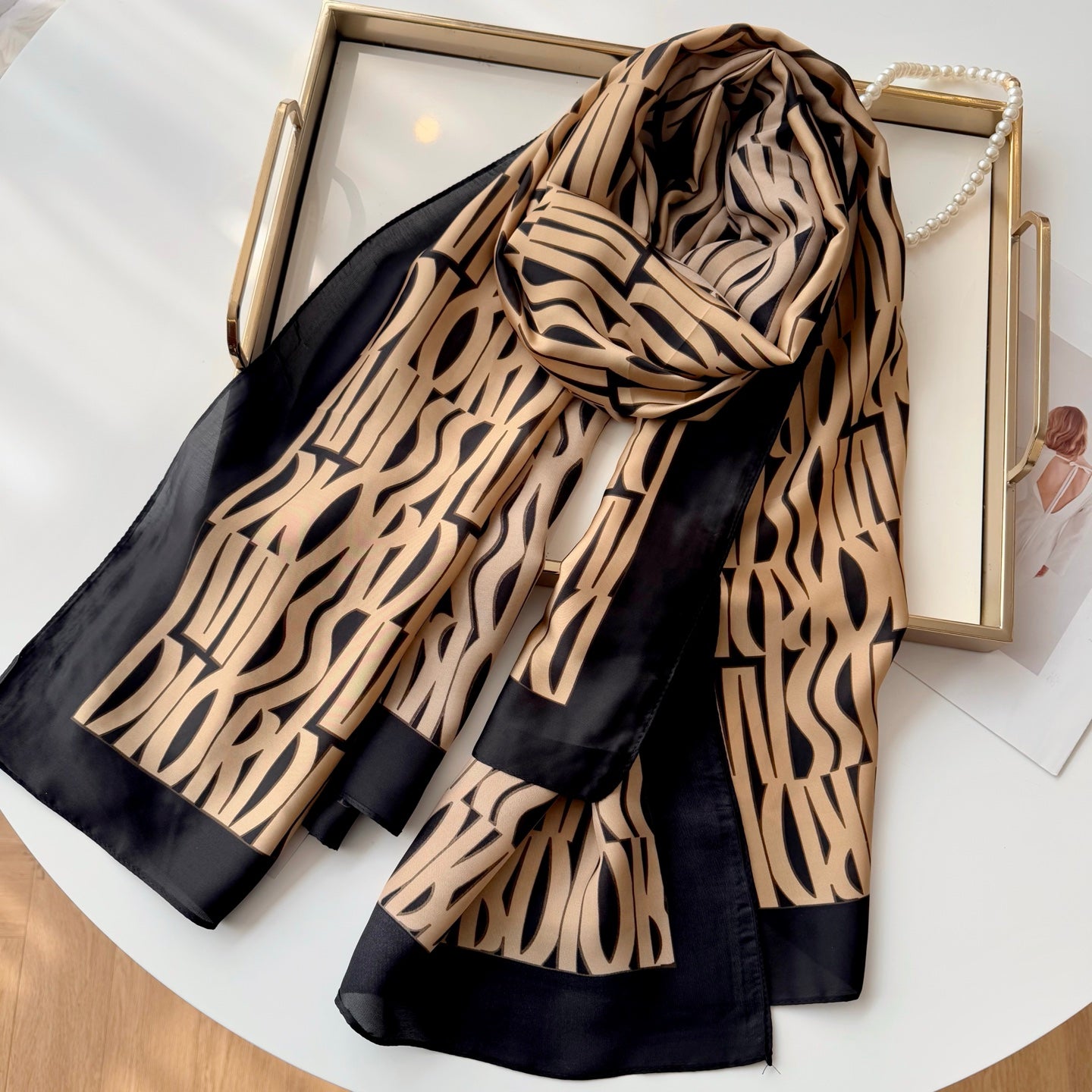 Fashion-Forward Large Silk Scarf – Versatile Enough for Jeans, Skirts & Blazers
