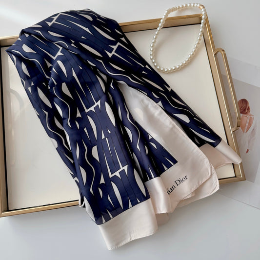 Fashion-Forward Large Silk Scarf – Versatile Enough for Jeans, Skirts & Blazers